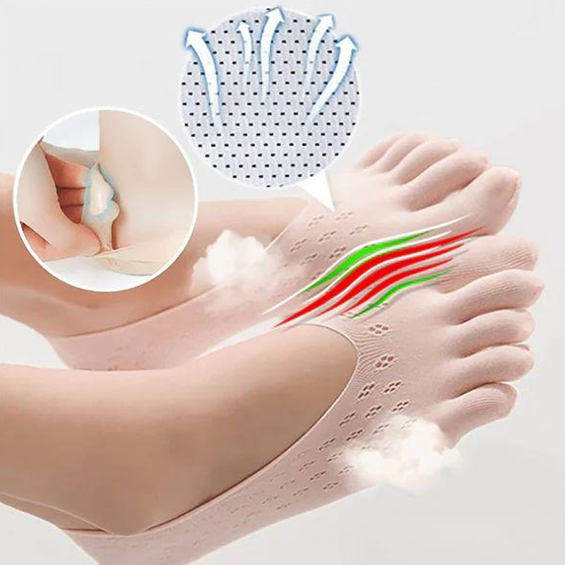Calcetines con puntera para mujer