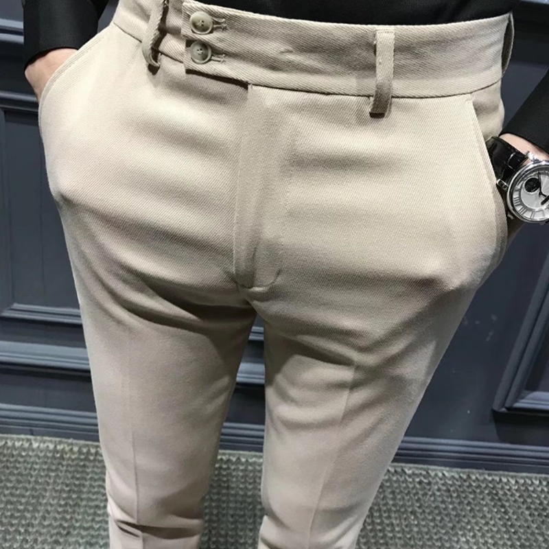 Gluschwein - Solide Slim-Fit-Formalhose