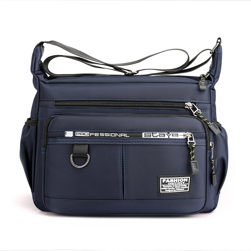 Gluschwein - Herren Umhängetasche mit mehreren Taschen Blau