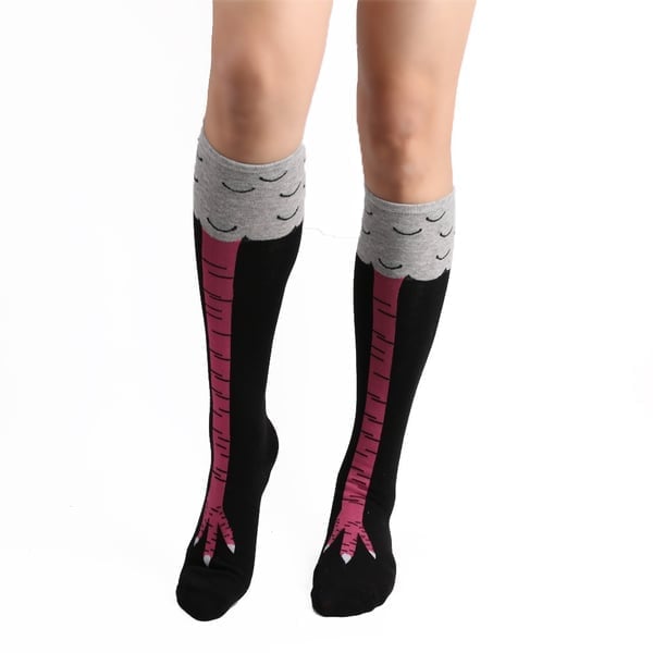 1 + 1 GRATUIT | Chaussettes cuisses de poulet – Chaussettes d'hiver amusantes au-dessus du genou