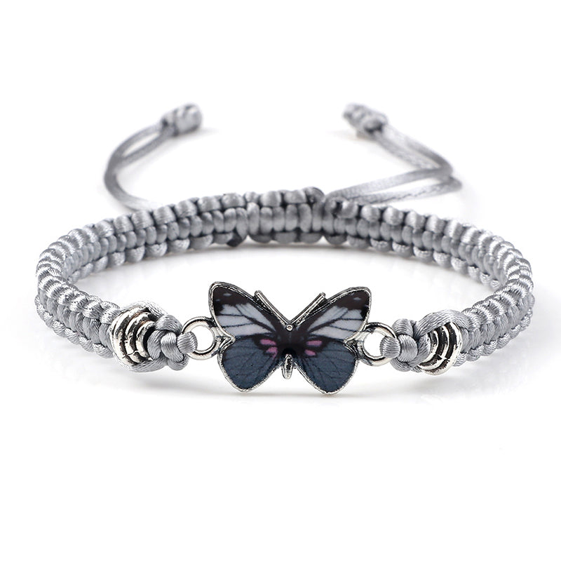 Gluschwein - 🌲Schmetterlings-Armband Grau