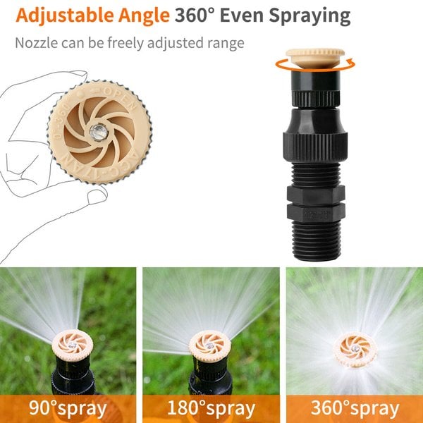 1+1 GRATUIT | Arroseur de jardin réglable à 360° – Irrigation réglable