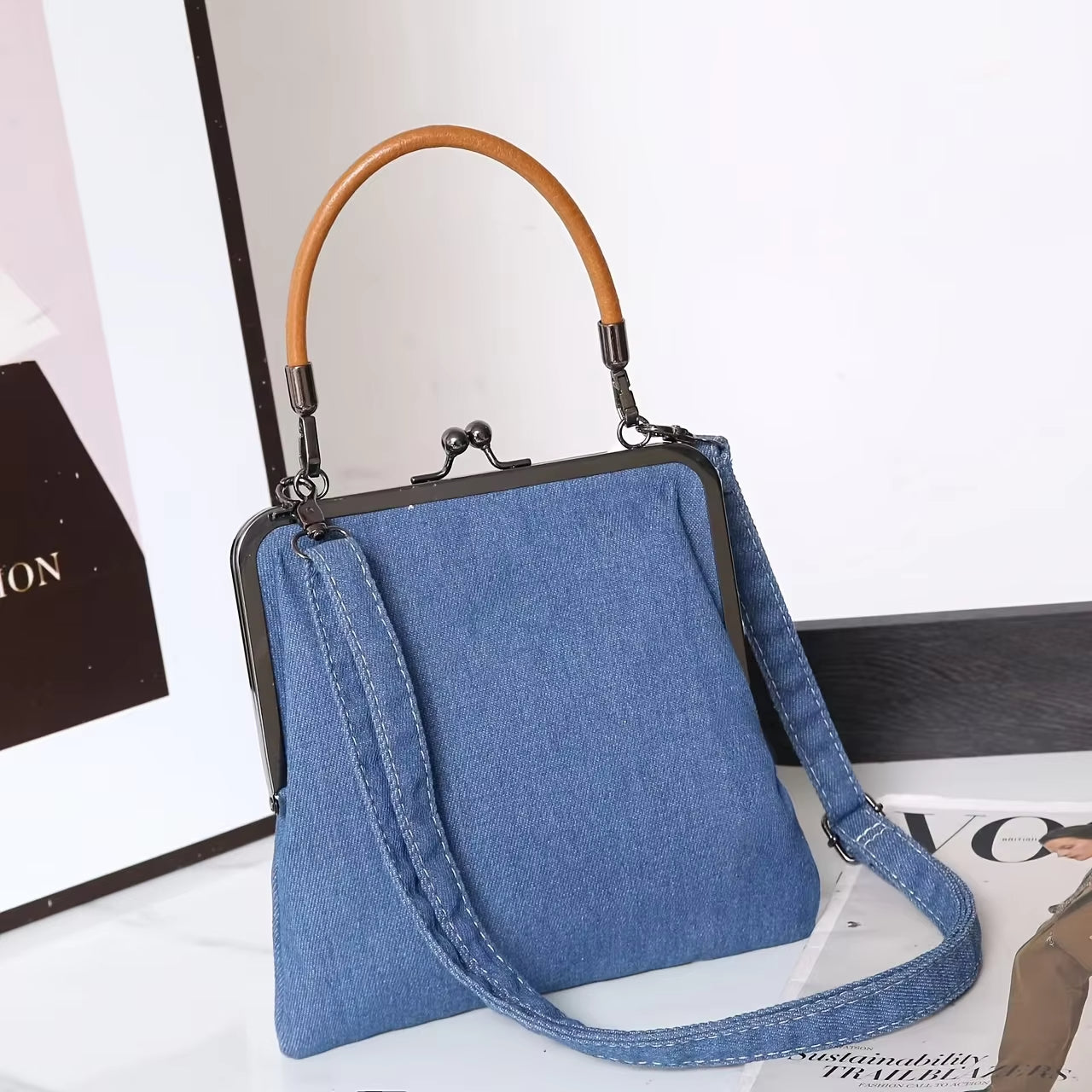Racil - Sac bandoulière en jean