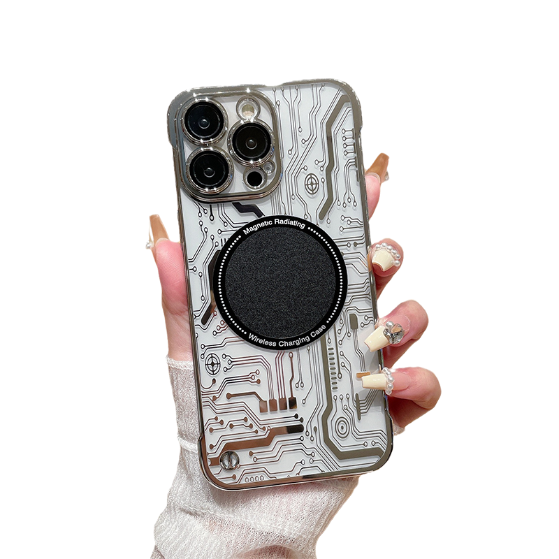 Gluschwein - Randlose Magnettafelhülle für das iPhone Silber