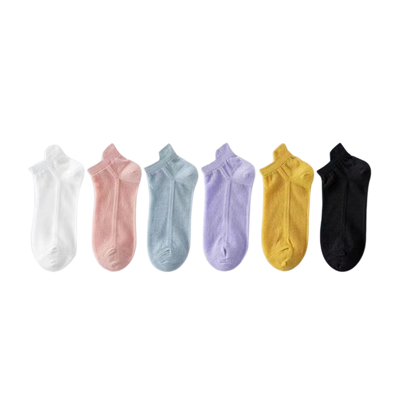 Gluschwein - Ultradünne Liner-Socken, rutschfeste No-Show-Socken gemischte Farben weiblich