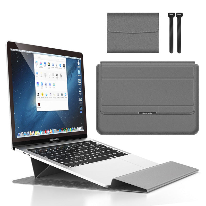 Gluschwein - Universelle multifunktionale wasserdichte Notebooktasche Grau