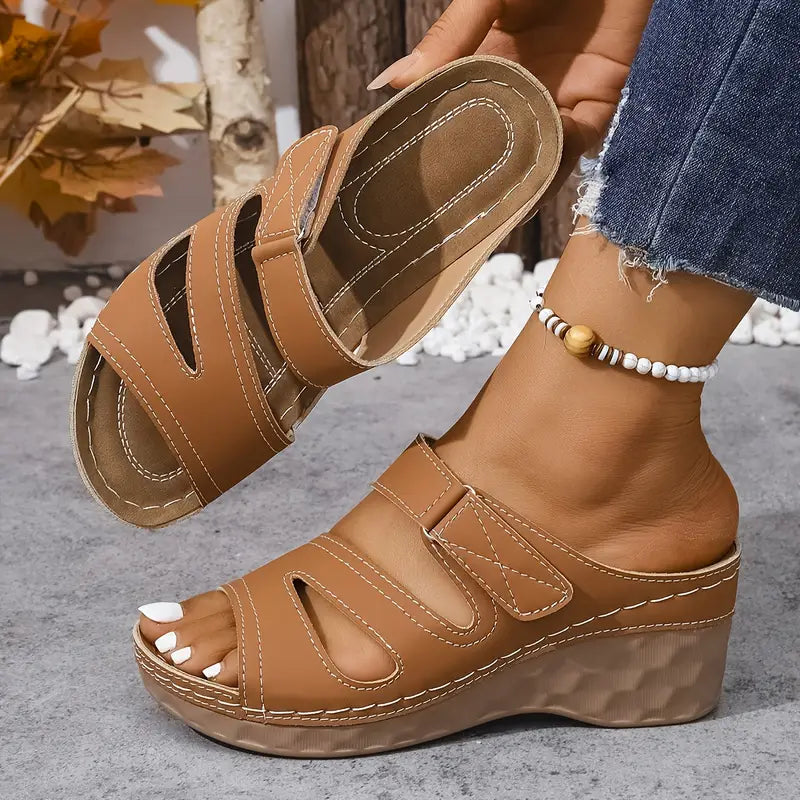 Rowella - Sandales compensées élégantes à brides