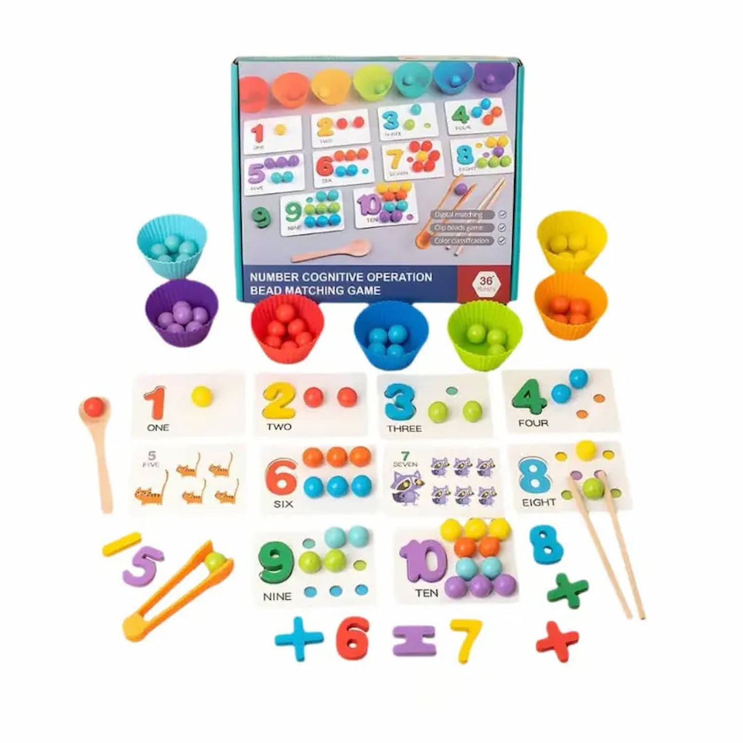 PlayMath - Montessori Mathe-Set — Spielerisch Mathe-Selbstvertrauen stärken