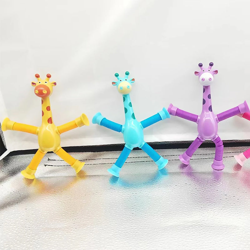 Gluschwein - Teleskop-Giraffenspielzeug mit Saugnapf