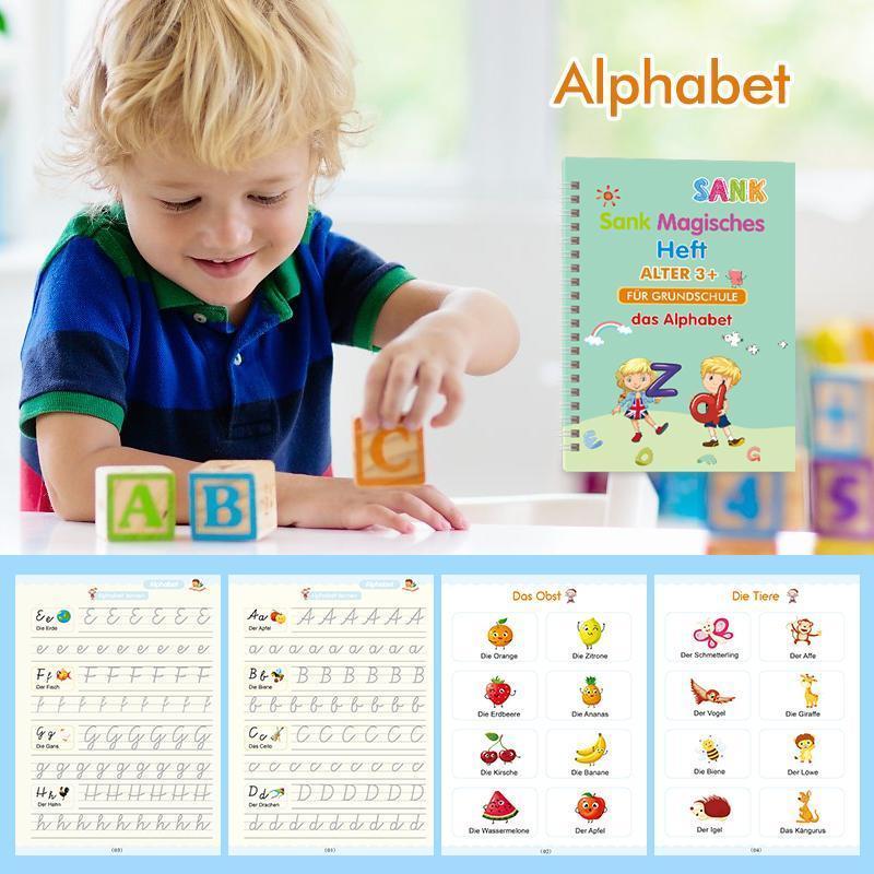 Gluschwein - Kinder Magisches Heft Alphabet (mit Bleistiftgriffsatz)