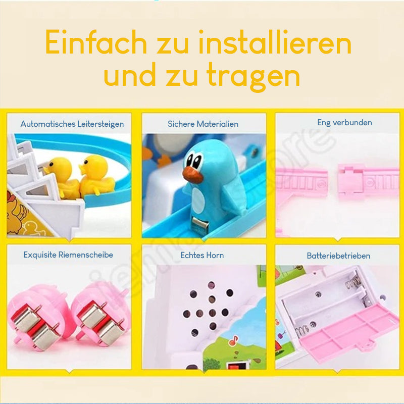 Gluschwein - Elektrische Enten Slide Track mit Licht und Musik(🔥Rabatt in Bearbeitung)
