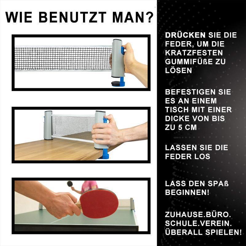 Gluschwein - Einziehbares Tischtennisnetz
