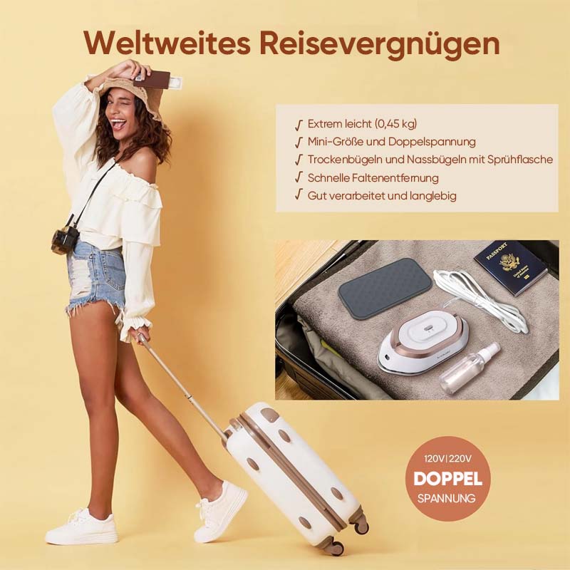 Gluschwein - 2024 Reisebügeleisen mit Doppelspannung