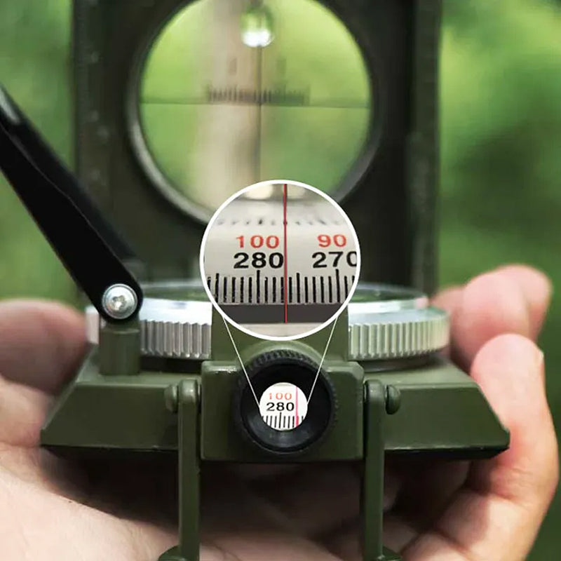 Multifunktionaler Militärkompass für Peilung und Navigation