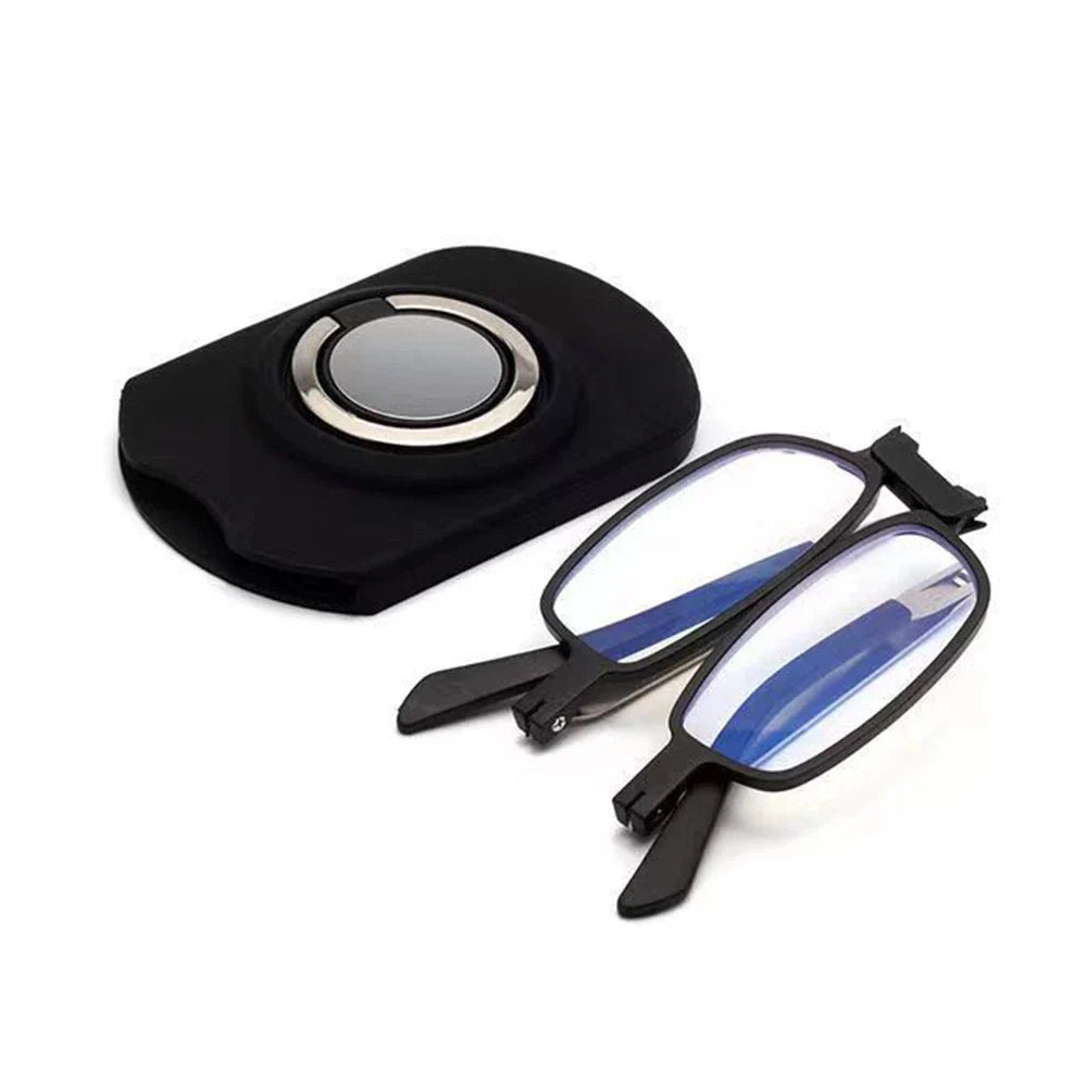 FoldGlasses - Gafas de lectura progresivas sin montura con filtro de luz azul y montura de titanio