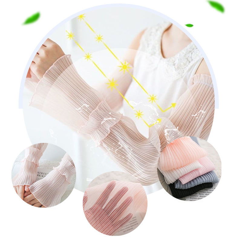 Gluschwein - Sommerliche UV-Schutz-Armstulpen aus Spitze