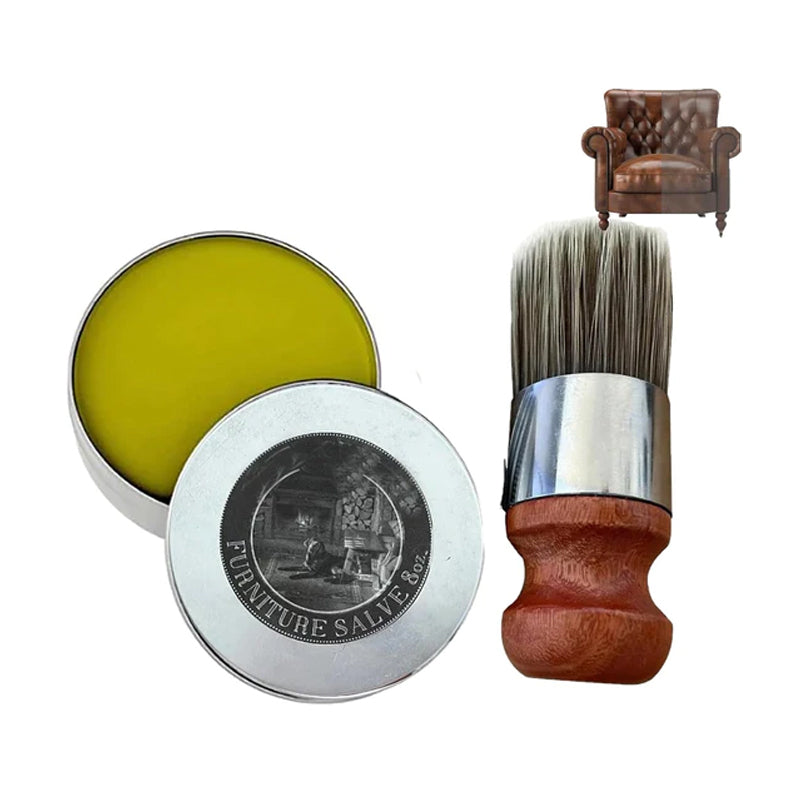 Gluschwein - Ledermöbelsalbe (mit Pinsel) 1 Set(Salbe + Pinsel)