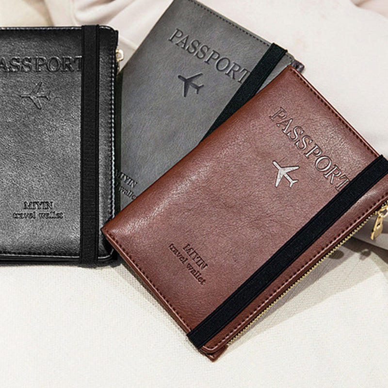 Gluschwein - Herren Reisepass-Geldbörse aus Leder mit RFID-Blockierung