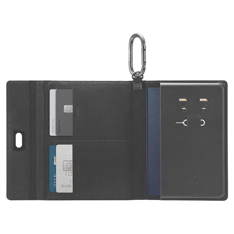 Porte-passeport court élégant, durable et multifonctionnel pour hommes