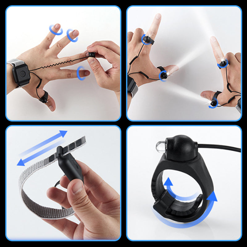 Gluschwein - Outdoor-Hochleistungs-Finger-Taschenlampe