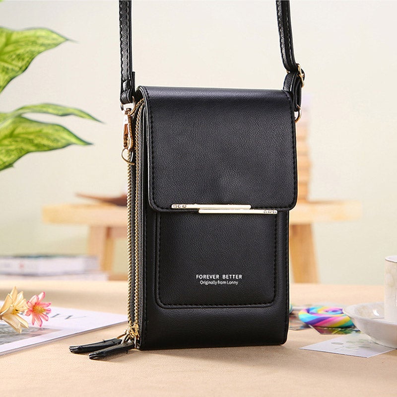 Gluschwein - Damen Süße und stylische Handytasche Schwarz