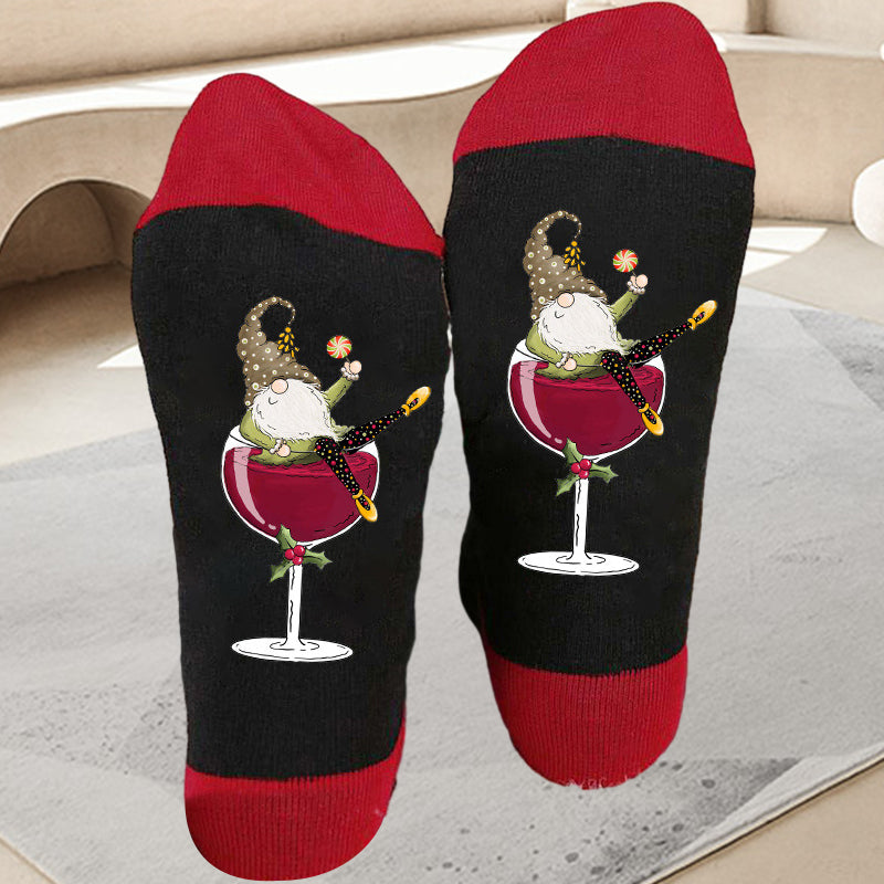 Gluschwein - 🧦Weinglas Unisex Crew Socken🧦