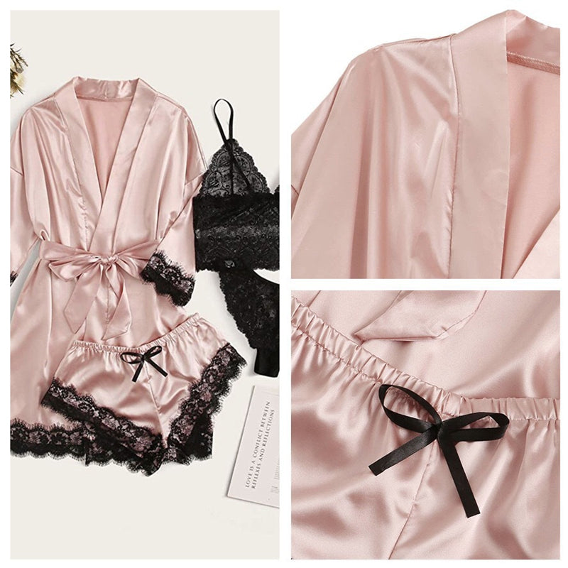 Gluschwein - Damen Schlafanzug 4-teiliges Set