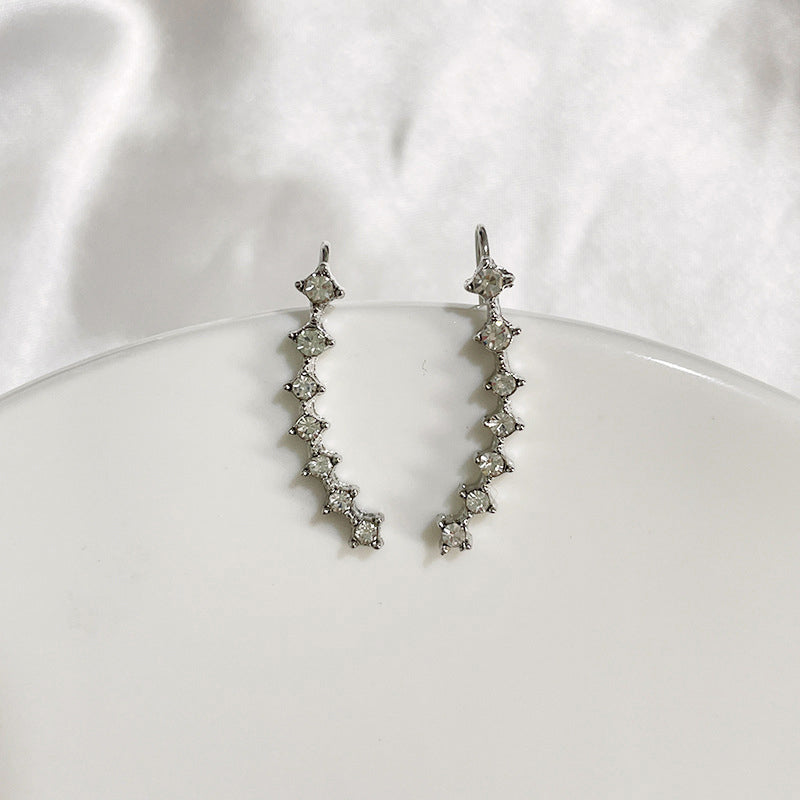 Gluschwein - Ohrstecker mit sieben Sternen und Diamanten