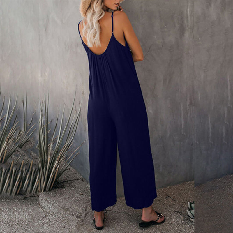 Gluschwein - Lockerer, dehnbarer Cami-Jumpsuit
