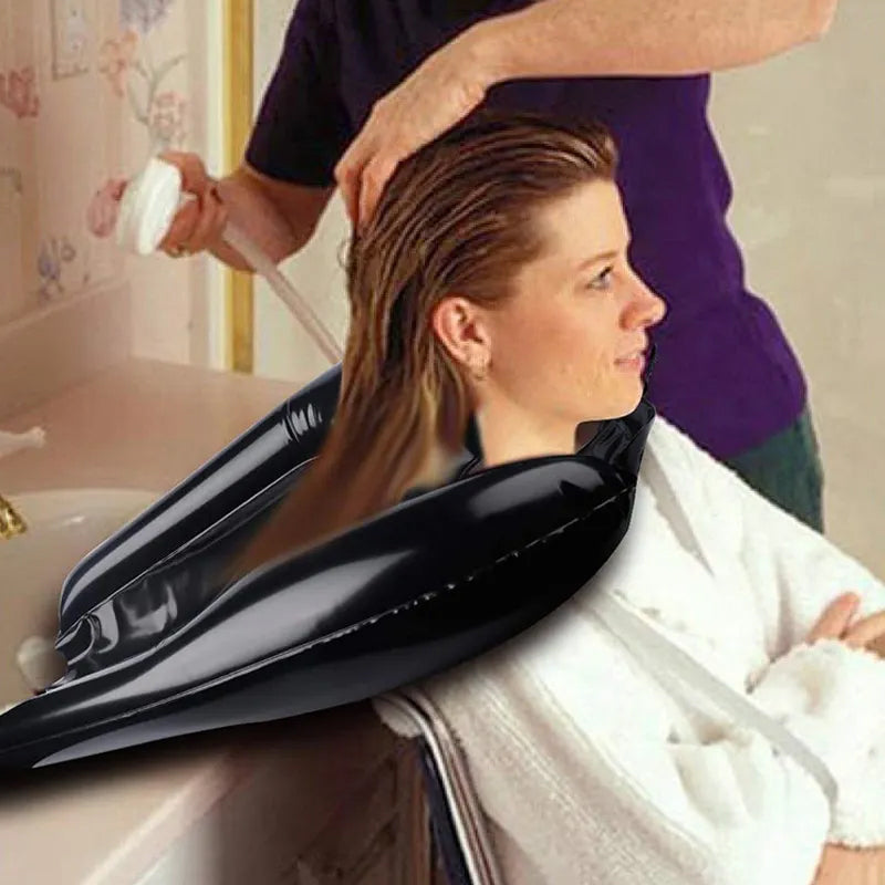 Gluschwein - Aufblasbares tragbares Shampoo-Kissen aus PVC