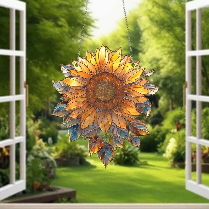 Gluschwein - Sonnenblume Acryl Fenster hÀngend