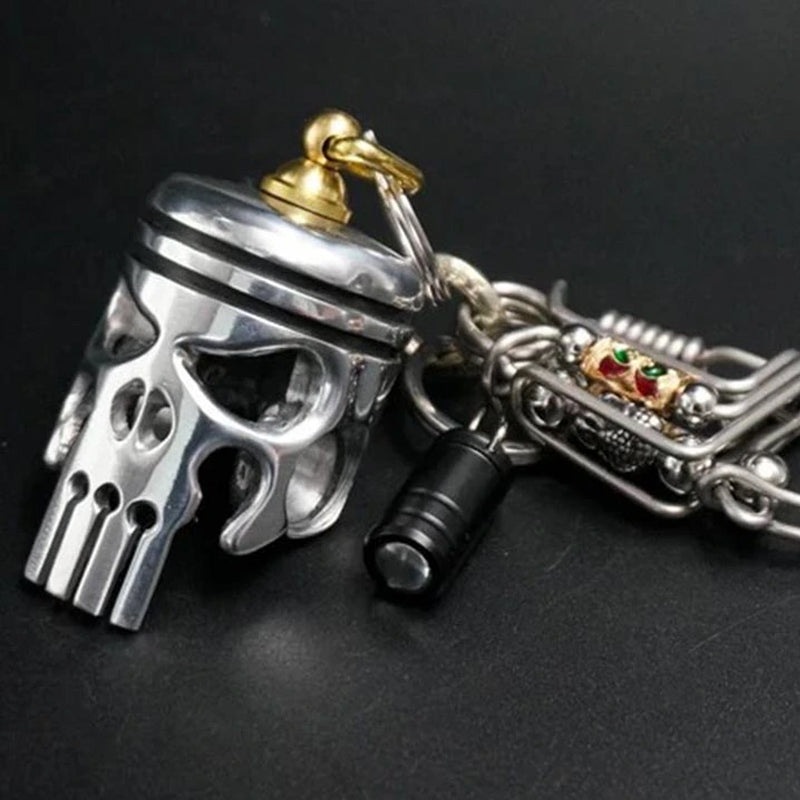 Gluschwein - Schädel-Schlüsselanhänger Aus Metall