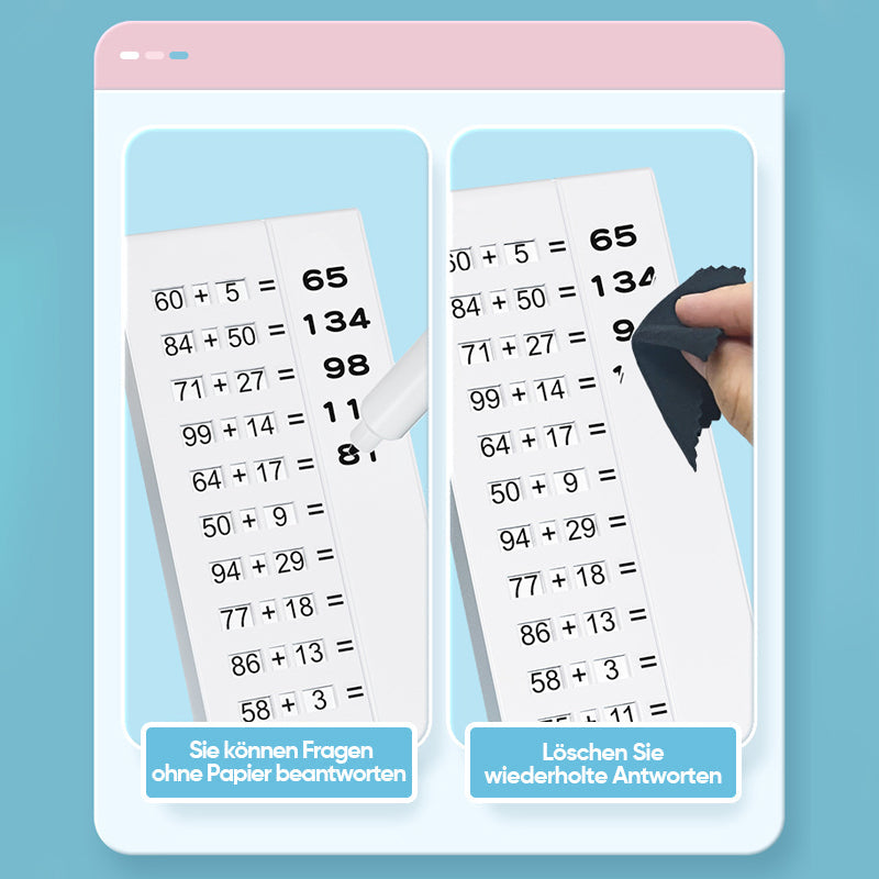 Gluschwein - Mathetafel zum Üben für Kinder