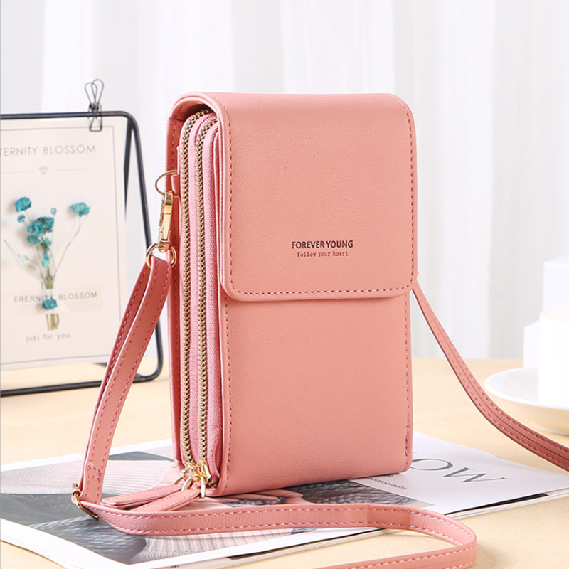 Gluschwein - Multifunktionale Touchscreen-Handytasche pink