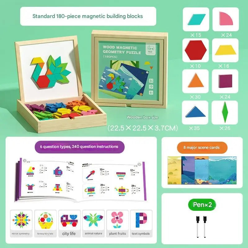 WoodMagnets - Holz-Magnetpuzzle — Kreativität und Selbstvertrauen fördern