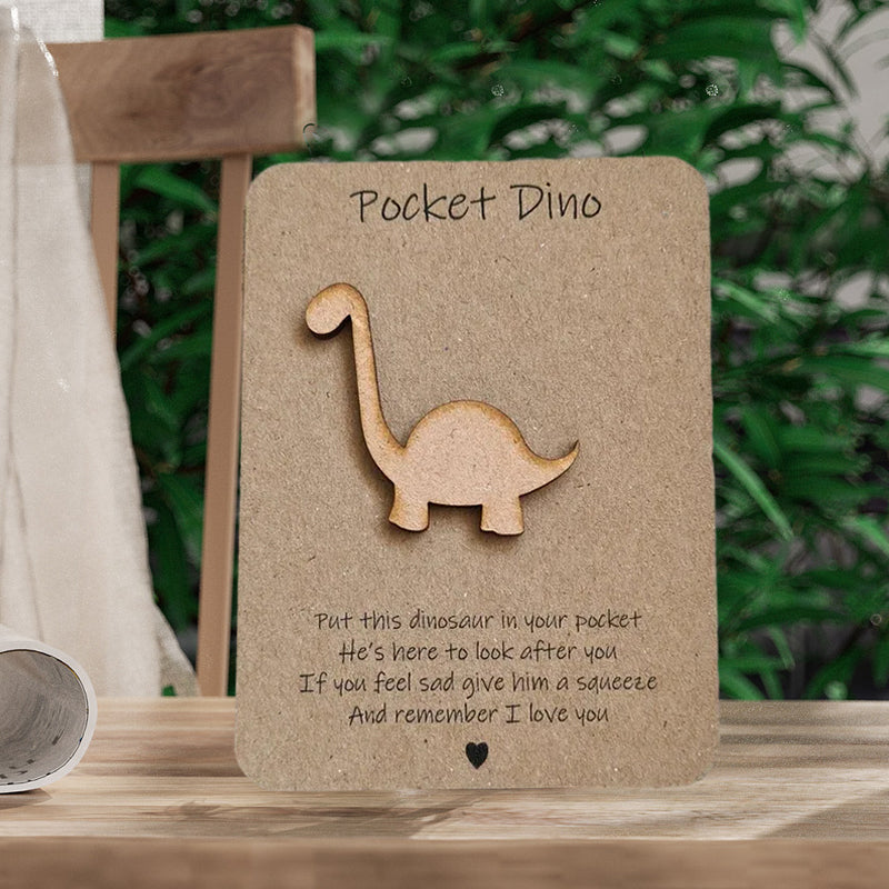 Gluschwein - Tasche Dinosaurier Umarmung Karte