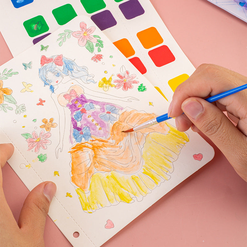 Rêve d’enfance sans fin peint à la main