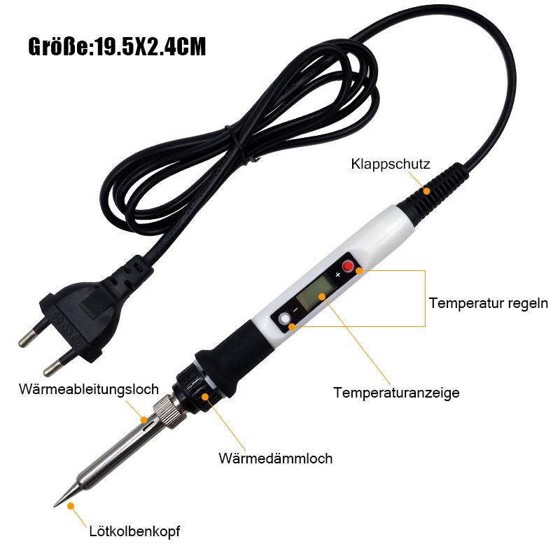 Gluschwein - 800W Digitalanzeigethermostat elektrisches Bügeleisen