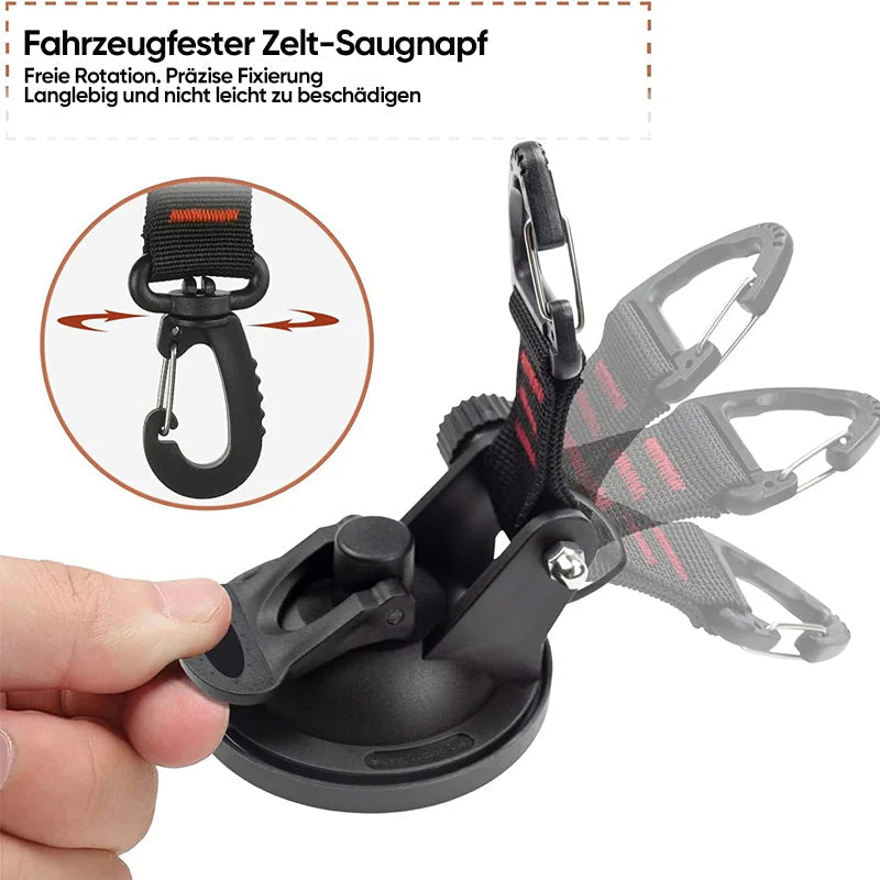 Gluschwein - Robuster Vakuum-Saugnapf mit Haken
