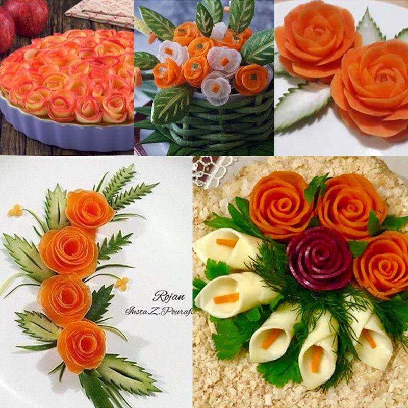 Gluschwein - Spiralförmige Blumenwalze für Obst und Gemüse