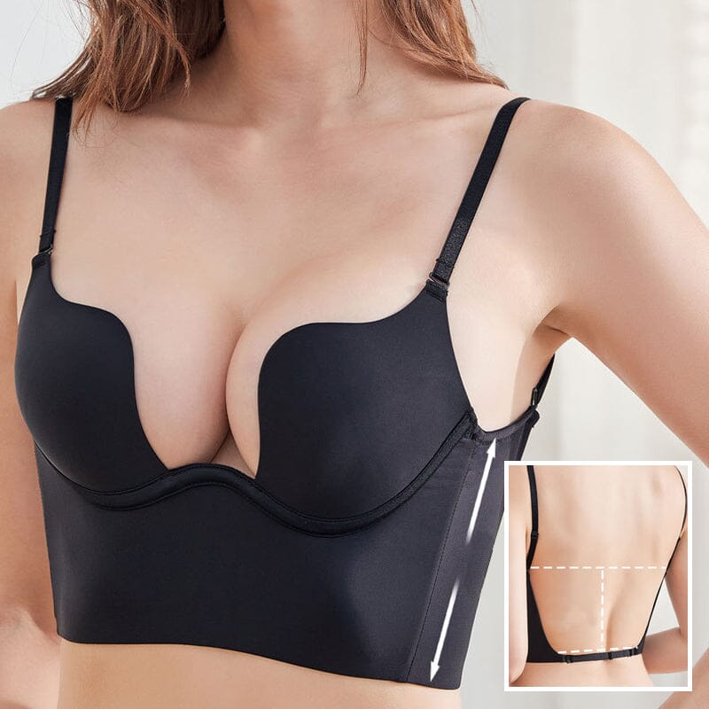 Gluschwein - Rückenfreier Push-Up-BH mit tiefem U-Ausschnitt