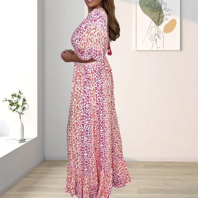 Gluschwein - Kimono-Jumpsuits mit mehrfarbigem Geometry-Print und V-Ausschnitt