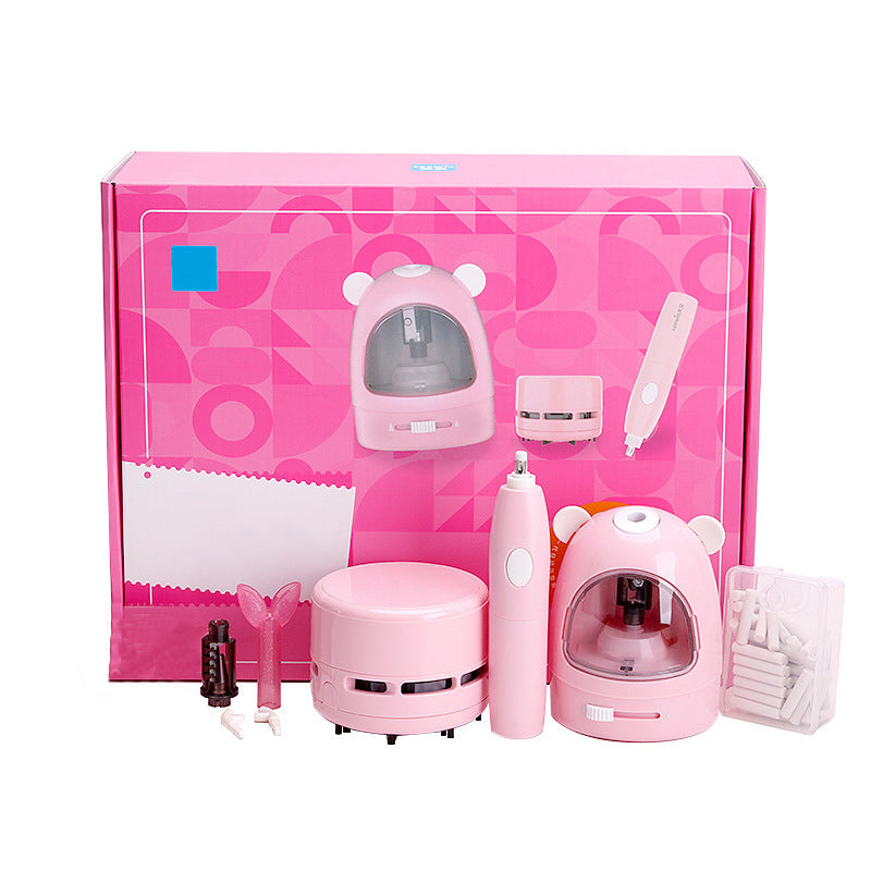 Gluschwein - Elektrisches Schreibwarenset Für Studenten rosa