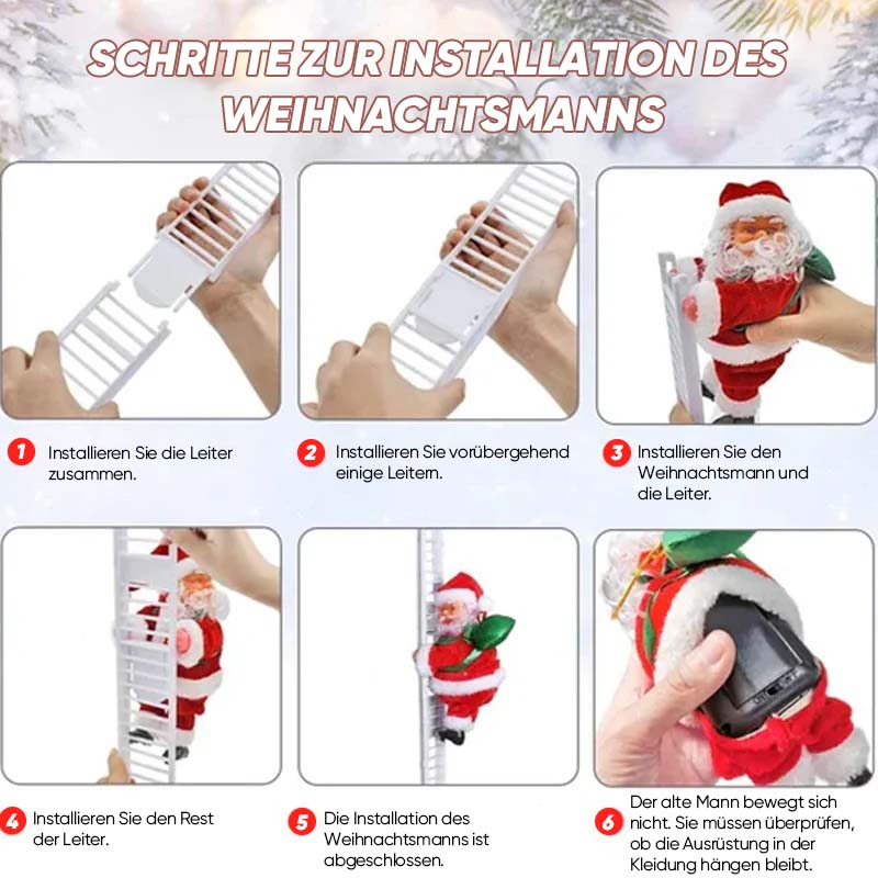 Père Noël grimpant électrique