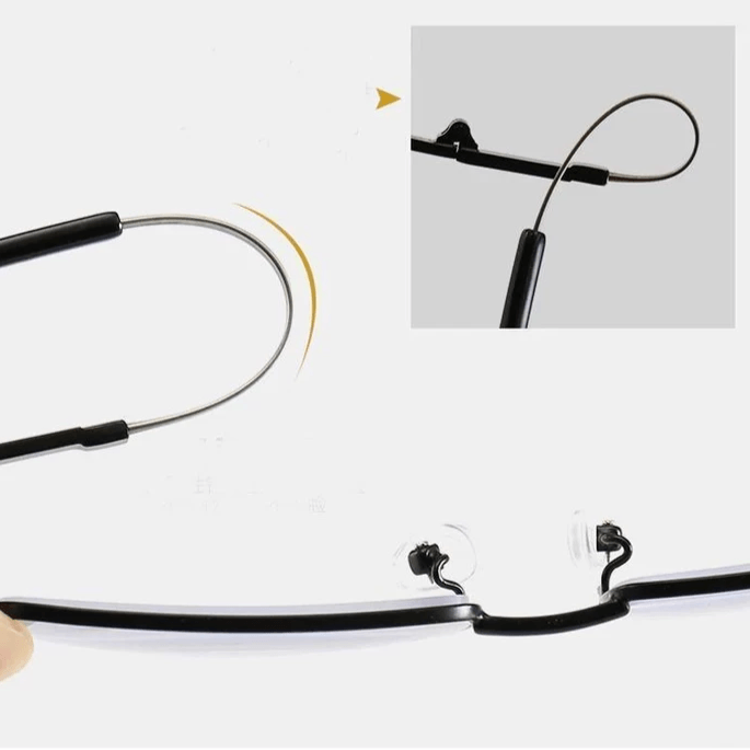 Gluschwein - Titanium progressive Dual-Use-Lesebrille für nah und fern