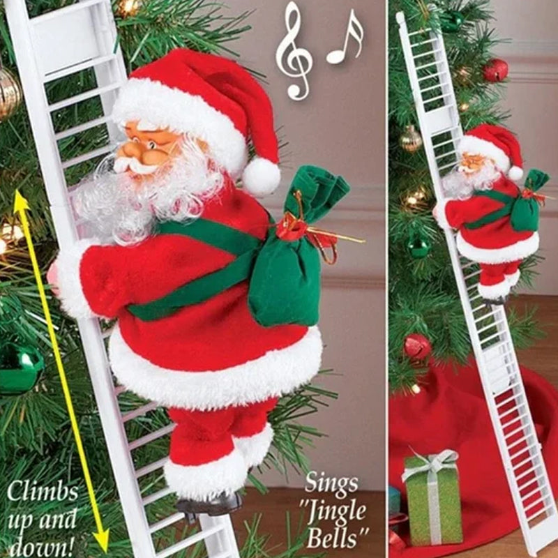 Père Noël grimpant électrique