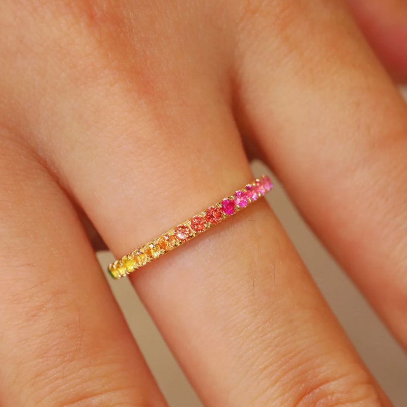 Gluschwein - 💕Farbiger Reihenring💍(3 Stück)