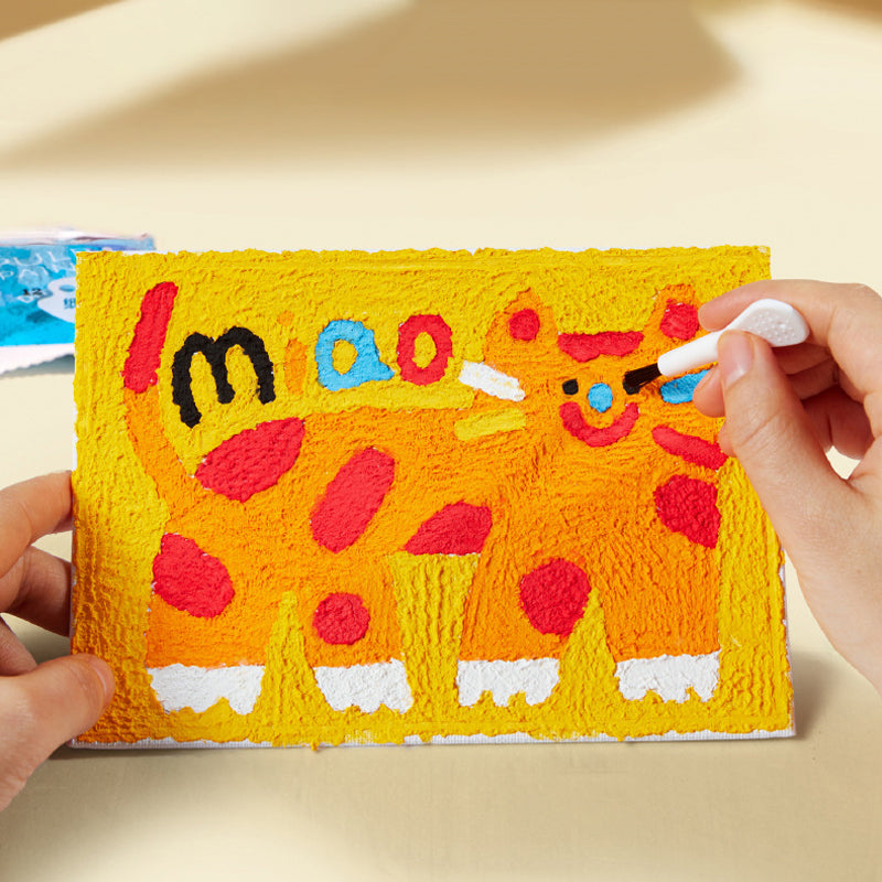 Gluschwein - Pulp Poking Texture Painting DIY handgemachtes Spielzeug