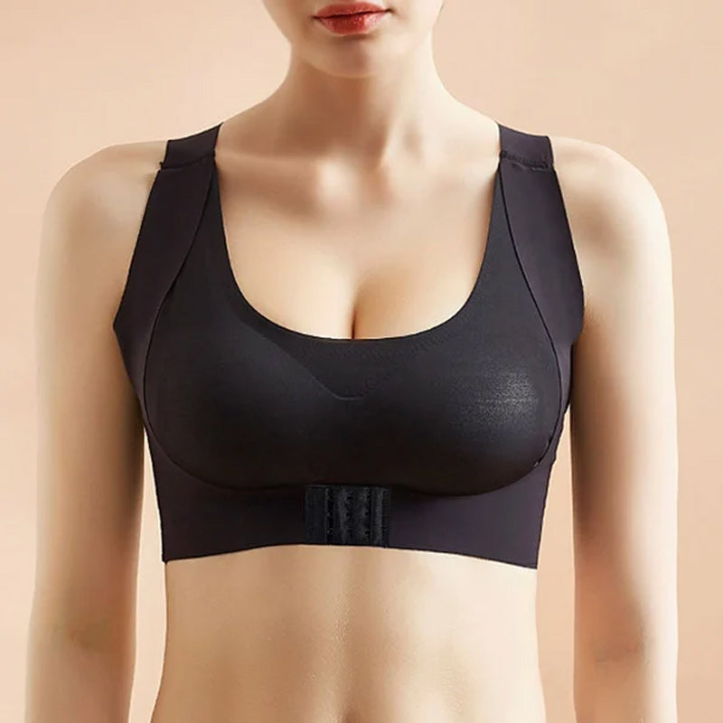 Gluschwein - Verstellbarer, nahtloser Push-Up-Tank-BH ohne Bügel mit Schnalle vorne