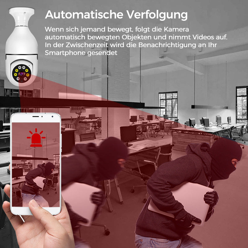 Gluschwein - Drahtlose WLAN-Überwachungskamera mit Glühbirne